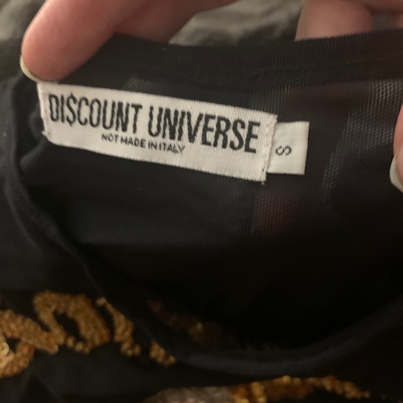 SOLD Discount Universe mesh crop top - Picture 2 of 3